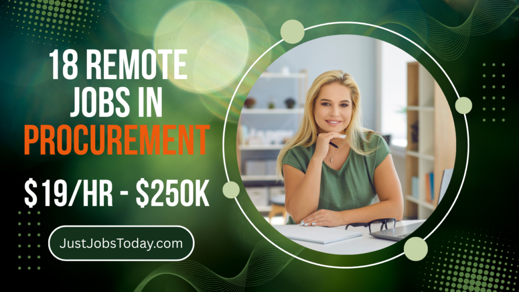 Remote Jobs in Procurement Remote Jobs in Procurement