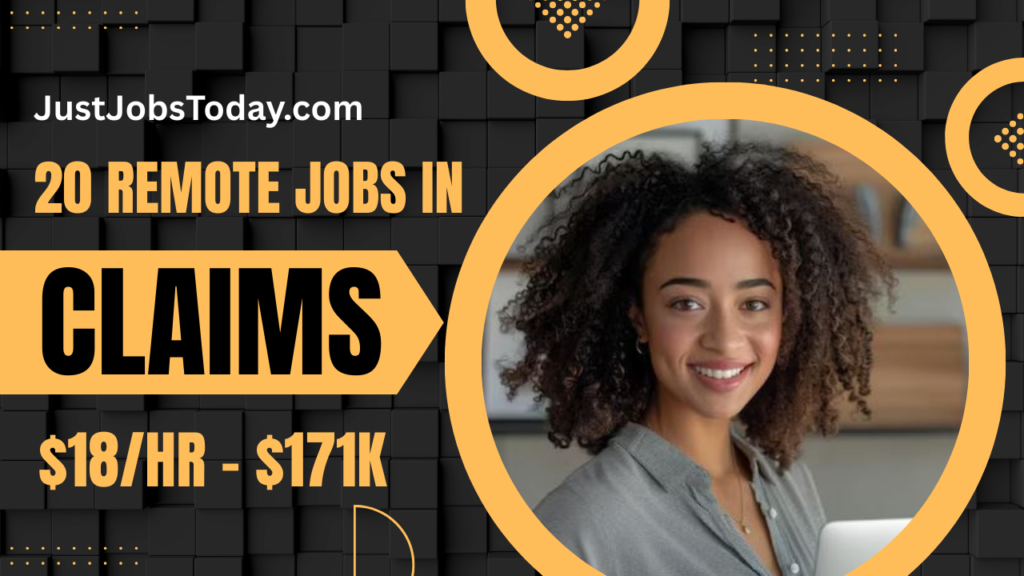 20 Remote Jobs in Claims