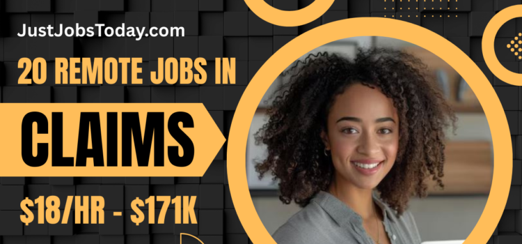 20 Remote Jobs in Claims