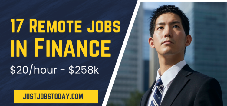 Remote Jobs in Finance